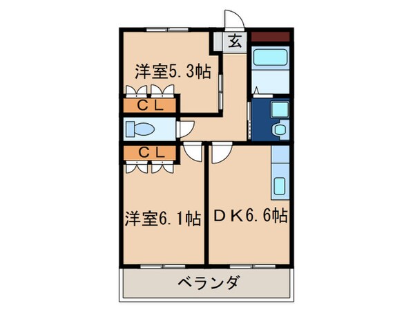 グランドシャト－Ⅱの物件間取画像